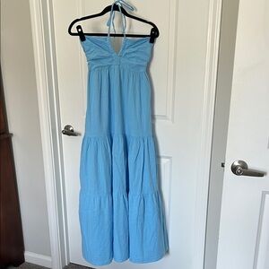 Halter neck maxi dress